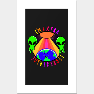 I'm extra-terrestrial sticker Posters and Art